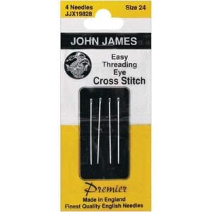 John james easy threading n°24 o 26/infilatura facile per punto croce
