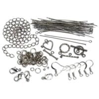 Starter pack jewelry basics starter pack 145 pezzi colore argento brunito