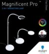 Lampada magnificent pro 3 in 1, daylight e25090, 27led e lente d'ingrandimento mm146/1,75x da tavolo o terra - immagine 2