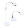 Lampada magnificent pro 3 in 1, daylight e25090, 27led e lente d'ingrandimento mm146/1,75x da tavolo o terra