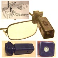 Luce con pinzetta  "clip on " per occhiali