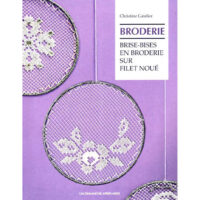 Brise-bises en broderie sur filet noue', gatelier christine