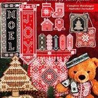 Christmas in the pines in hardanger embroidery by carol slieter