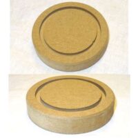 Base in mdf per campana in vetro con diametro interno cm 6,8
