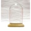 Campana in vetro altezza cm 12,3 con base in mdf cm 9 - immagine 2