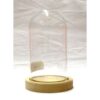 Campana in vetro altezza cm 17 con base in mdf cm 10,8 - immagine 2