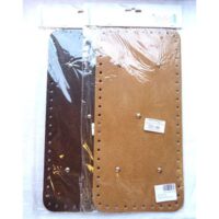 Fondo per borsa in similpelle  cm 31 x 15 nero o cuoio
