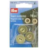 Chiusure magnetiche per borsetta  da cucire, oro o brunito mm 19,  prym 416472
