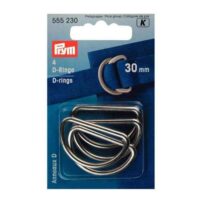 Anelli semicircolari 30 mm 4 pezzi argento o oro prym 555230