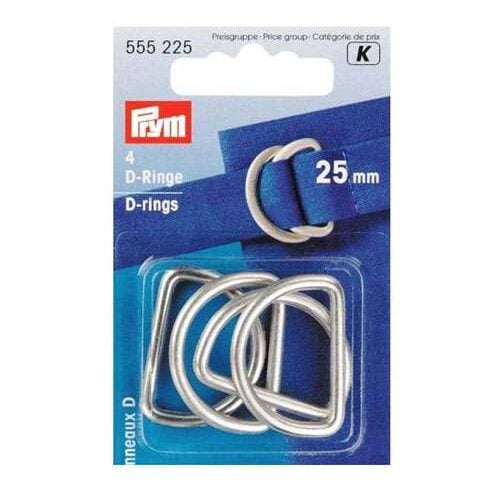 Abo322 Anelli semicircolari 25 mm 4 pezzi oro-argento-brunito prym 555406