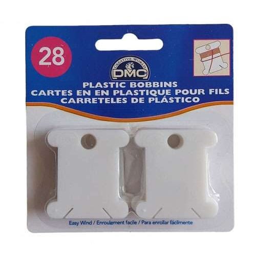 28 farfalline in plastica senza anello, dmc 6102