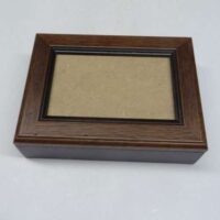 Scatola rettangolare in legno cm 18,2 x 13,2 x 6