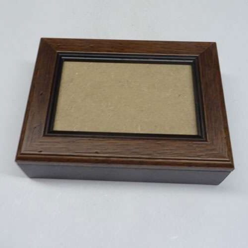 Scatola rettangolare in legno cm 18,2 x 13,2 x 6