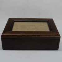 Scatola rettangolare in legno cm 18,2 x 13,2 x 6