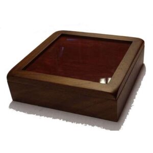Scatola rettangolare in legno cm 18,2 x 13,2 x 6,2