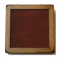 Scatola quadrata in legno cm 25,5 x 25,5
