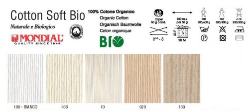 Bio soft grosso mondial gr 100/140mt ecru 466 - immagine 2