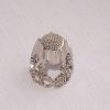 Ditale forbici verticali in argento 925°°° e  micro swarovski mm18, by roberta dazzini - immagine 3
