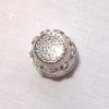 Ditale con 9 swarovski  bianchi in argento 925°°°mm15 by roberta dazzini - immagine 2
