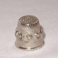 Ditale con perline in madreperla in argento 925°°°mm15 by roberta dazzini