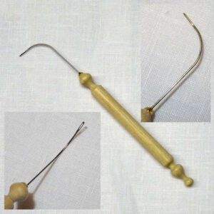 Struttura per ventaglio in legno "arpa bianco" cm 46,5
