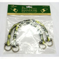 Abo471 Manici per borsetta Clover 6333 – tipo bambù - resina color verde (2 pezzi)