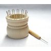 Knitting doll 12 pins, caterinetta 12 perni in legno