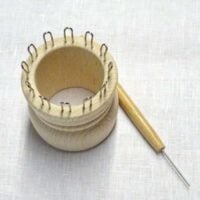 Knitting doll 12 pins, caterinetta 12 perni in legno