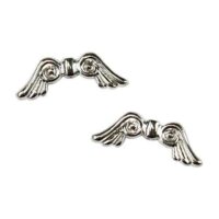 Ali in metallo per angeli, 6 pezzi cm 2  color argento