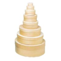 Scatola in balsa rotonda con coperchio, varie misure
