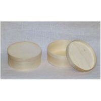 Scatola in balsa rotonda con coperchio, varie misure