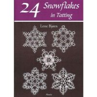 24 snowflakes in tatting