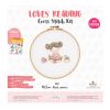Kit punto croce tuva/dmc: love reading con telaio cm 18,5