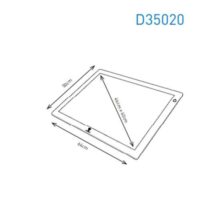 Lavagna luminosa wafer 3 cm 50 x 64 daylight d35020