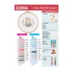 Kit punto croce tuva/dmc: book worm girl con telaio cm 18,5 - immagine 2