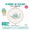 Kit punto croce tuva/dmc: reading in nature con telaio cm 21,5