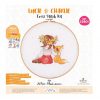 Kit punto croce tuva/dmc: lucie & charlie con telaio cm 27,5