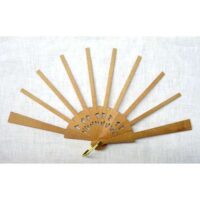 Struttura ventaglio legno, mignon traforato cm 27