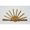 Struttura ventaglio legno, mignon rigato cm 17,5/10 stecche