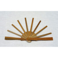 Struttura ventaglio legno, mignon rigato cm 17,5/10 stecche