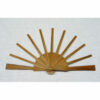 Struttura ventaglio legno mignon rigato cm 21,5/11 stecche