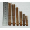Struttura ventaglio legno mignon rigato cm 21,5/11 stecche - immagine 2