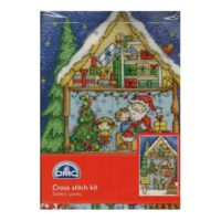 Dmc kit christmas collection, santa's grotto cm 18 x 28