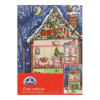 Dmc kit christmas collection, christmas at home cm 18 x 28