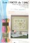 Dmc kit les duos de dmc bon appetit n°6 : faience fleurie cm 45 x 36 - immagine 2