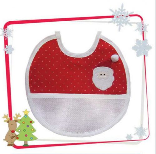 Bavagliolo babbo natale cm 20x19
