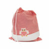 Sacchetto baby gufetto, quadretti tanti colori