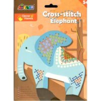 Kit punto croce  elefante + 5 anni