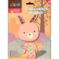 Kit punto croce  coniglio  + 5 anni