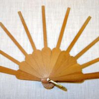 Struttura ventaglio legno, mignon pieno cm 25,5